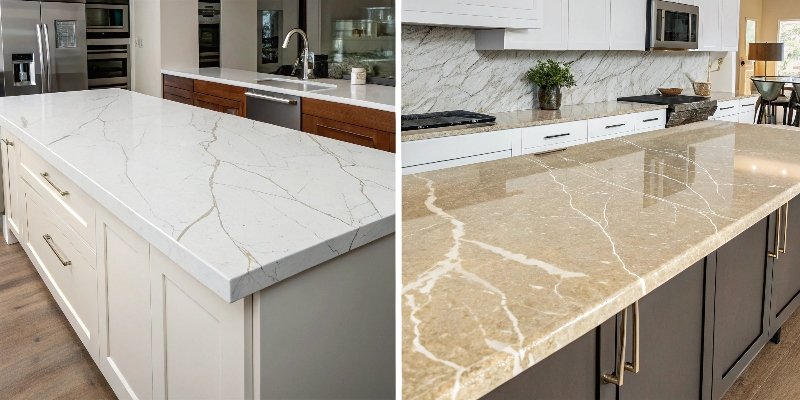 Cost of Quartz vs Stone alt text="A price tag comparing the cost of quartz and natural stone"