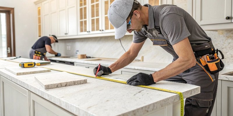 Seamless Quartz Countertops A beautiful, almost seamless quartz countertop installation