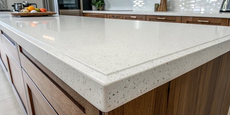 Filling a Quartz Countertop Seam A perfectly clean and almost invisible seam in a quartz countertop