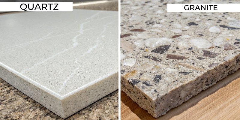 Durability of Quartz and Granite Slabs Quartz vs Granite Durability Comparison