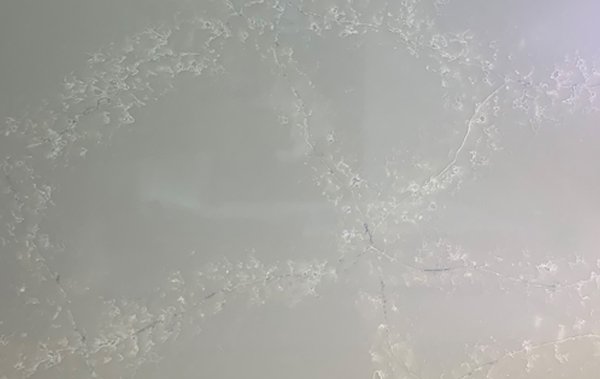quartz stone slab calacatta cn7008 close up
