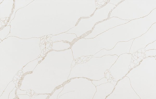 quartz stone slab calacatta cn7052 close up
