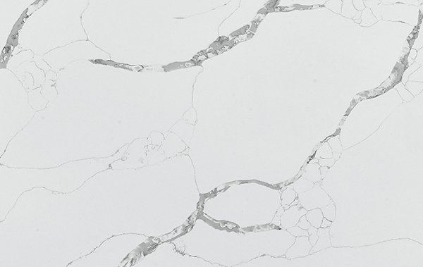 quartz stone slab calacatta cn7054 close up