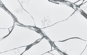 quartz stone slab calacatta cn7107 close up