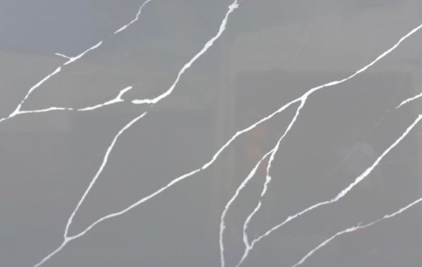 quartz stone slab calacatta cn8033 close up